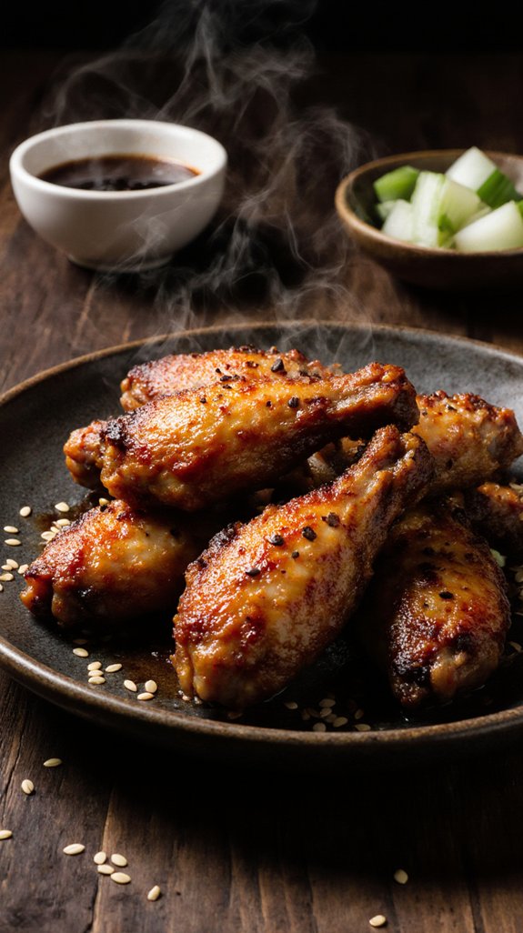 crispy marinated chicken wings