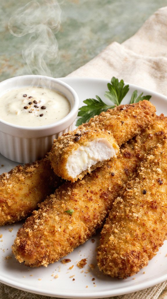crispy parmesan chicken strips