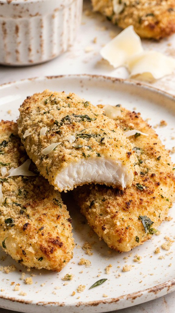 crispy parmesan chicken strips