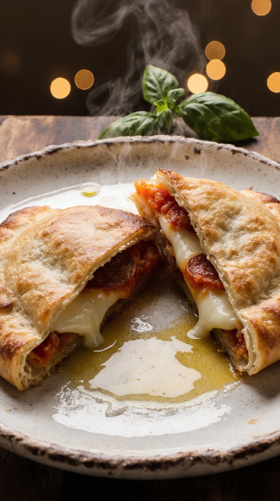 crispy phyllo calzone delight