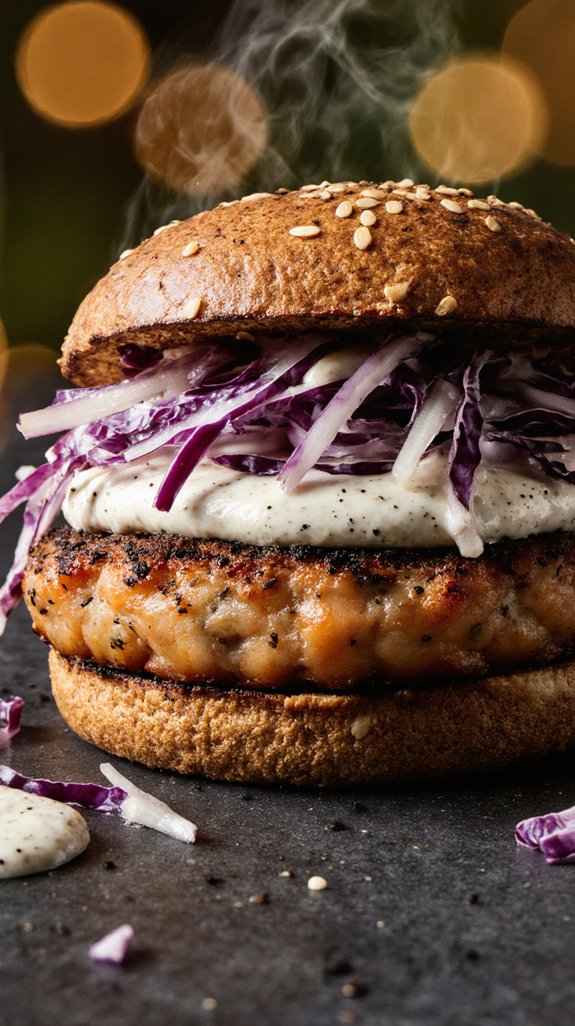 crispy salmon burgers recipe