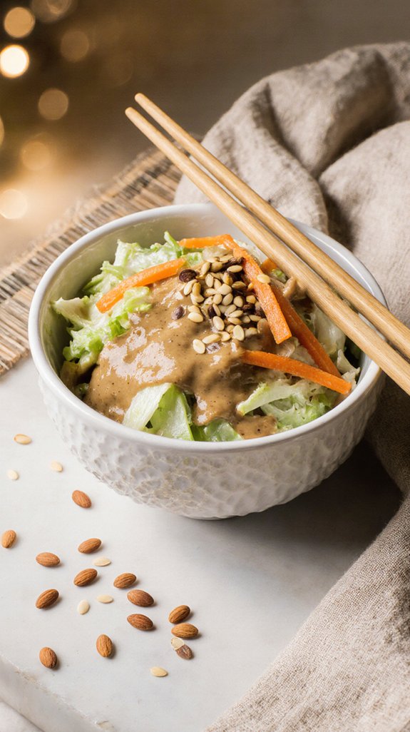 crunchy asian slaw preparation