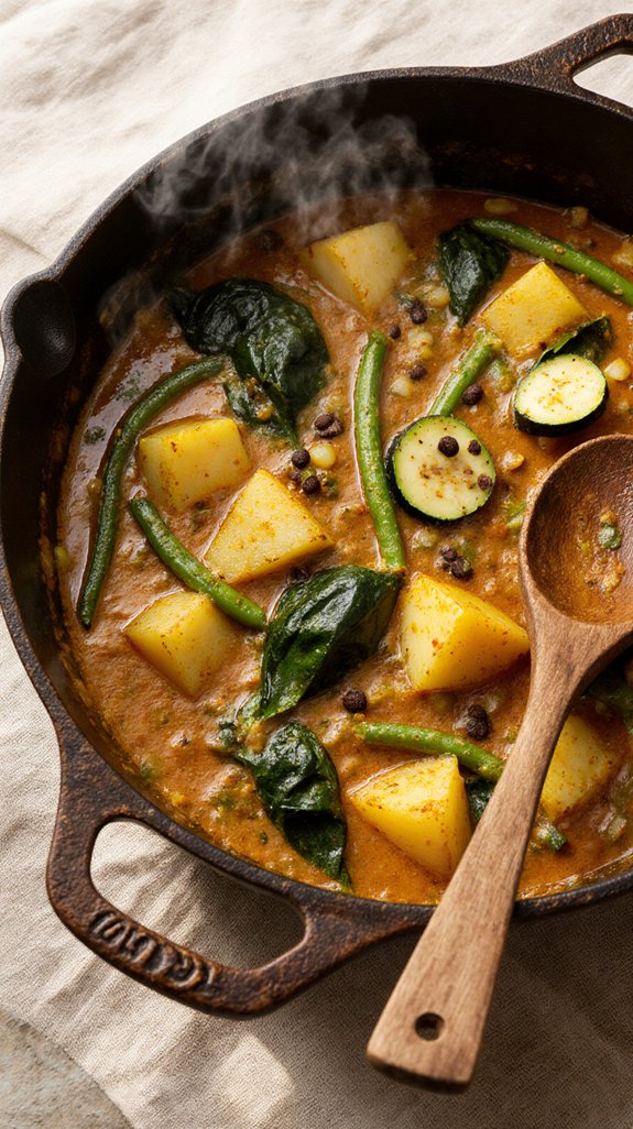 delicious aromatic green curry