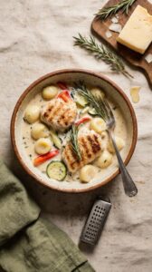 delicious creamy chicken gnocchi