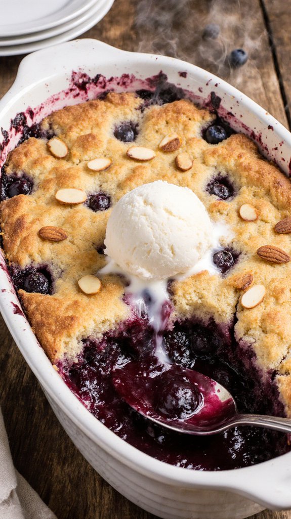 dessert pairings for blueberry dump cake