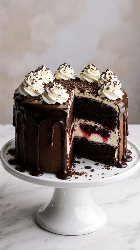 elegant accompaniments for cake