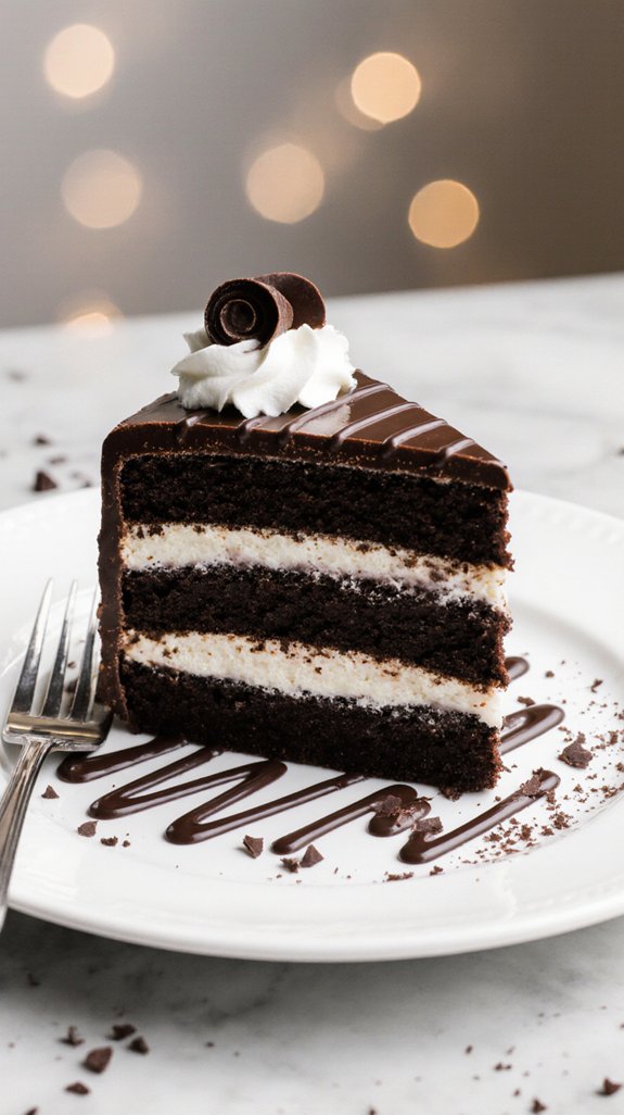 elegant chocolate dessert masterpiece