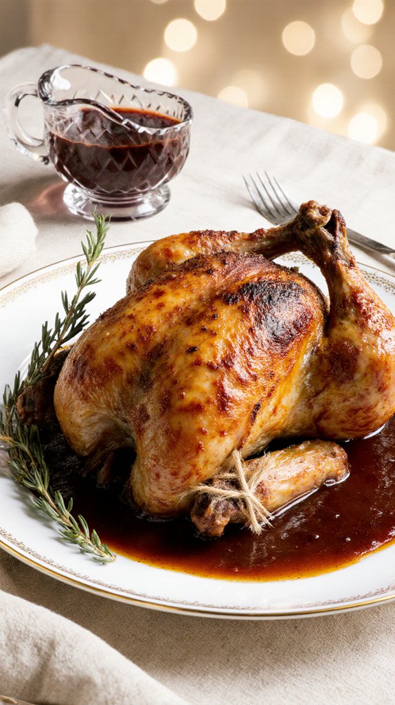 elegant roasted cornish hens