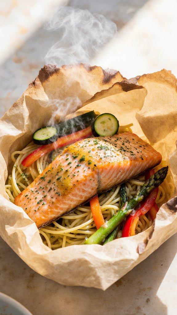 elegant salmon parchment recipe