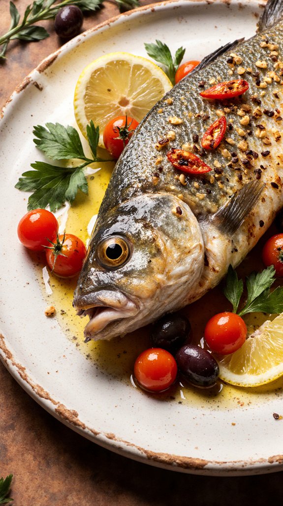 fiery mediterranean branzino delight