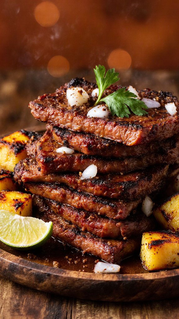 flavorful marinated pork skewers