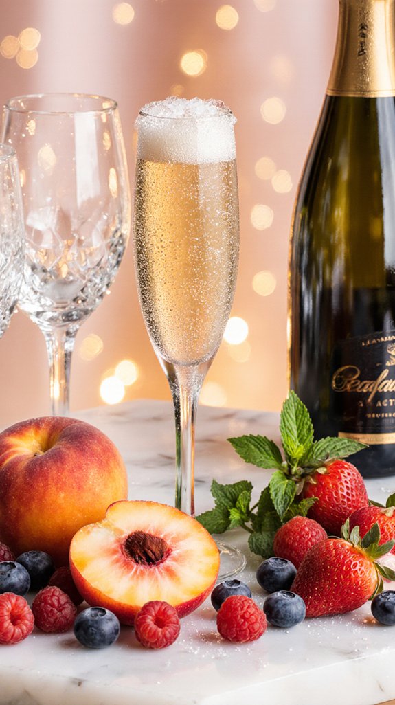 fruity bellini cocktail bar