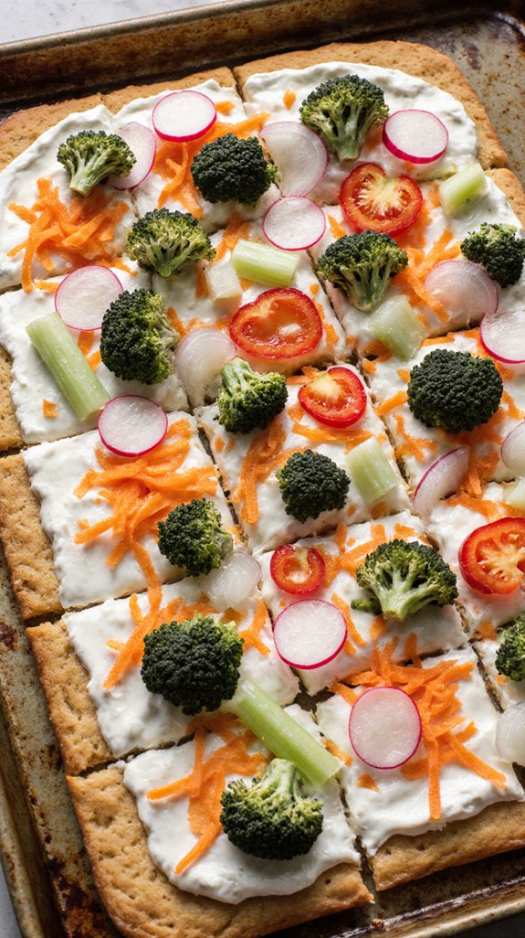 garden fresh veggie pizza recipe