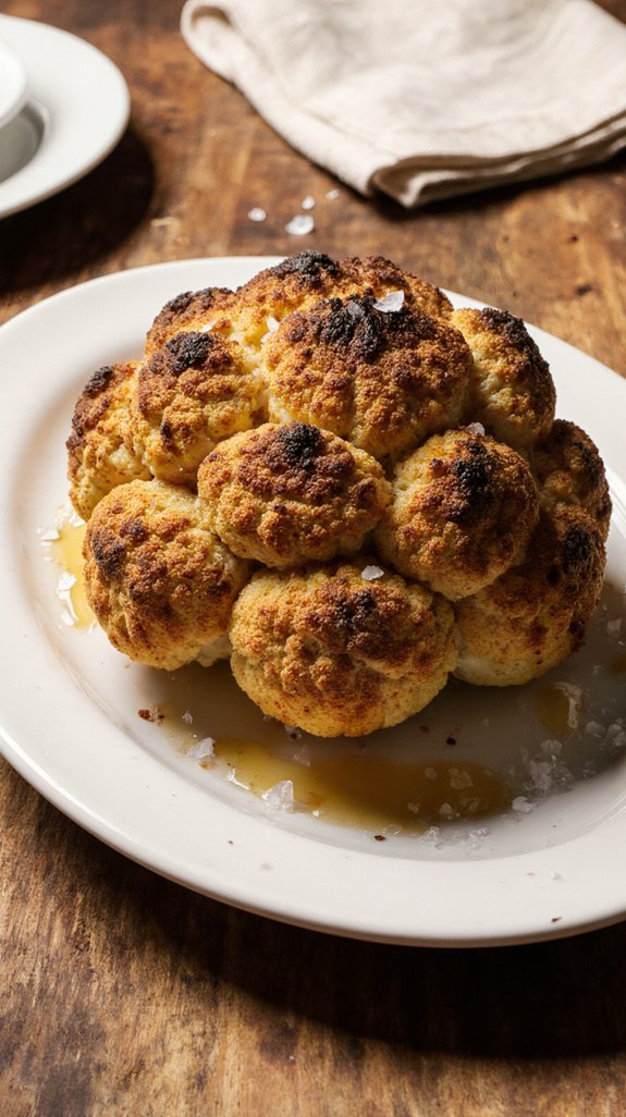 golden caramelized roasted cauliflower