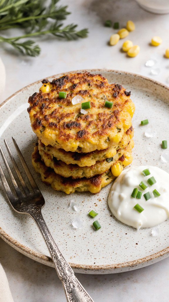 golden corn fritters delight