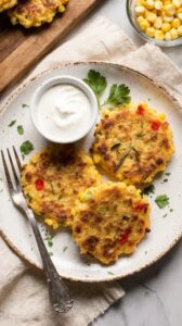 golden corn fritters recipe