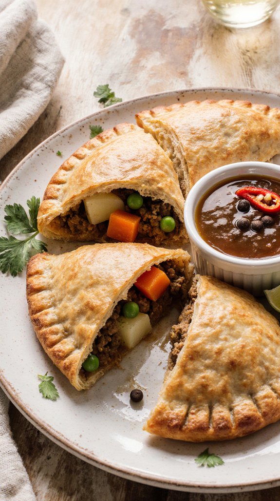 golden flaky savory pastries