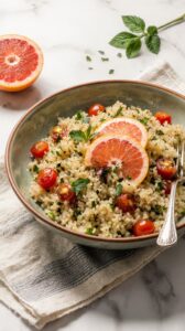 grapefruit mint couscous salad