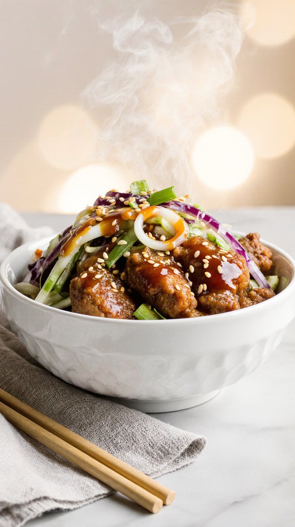 healthy egg roll bowl recipe