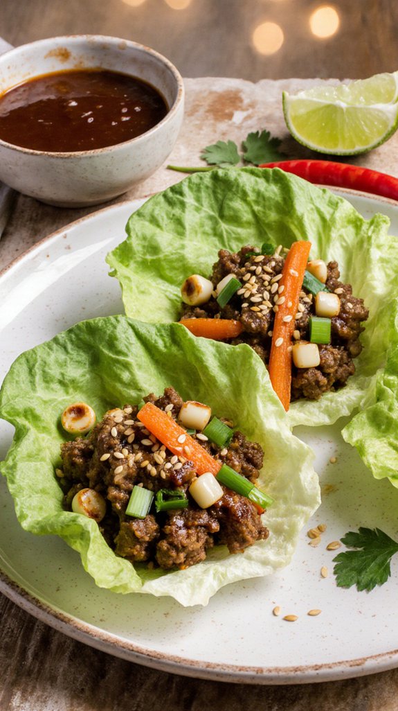 healthy flavorful lettuce wraps