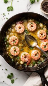 heart melting garlic butter shrimp