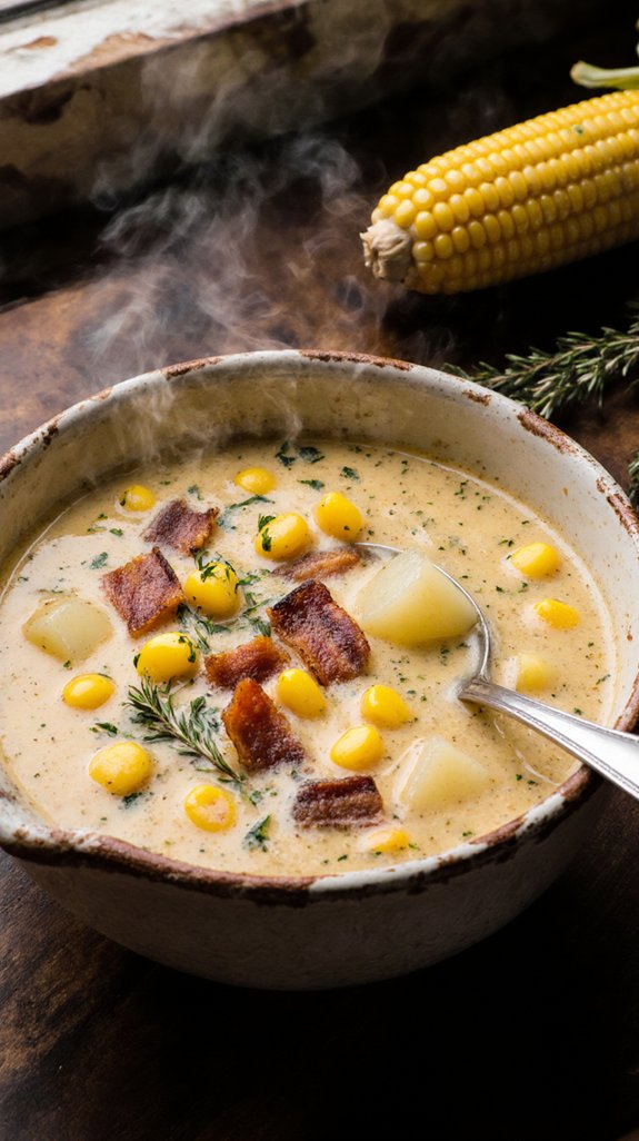 hearty bacon corn chowder
