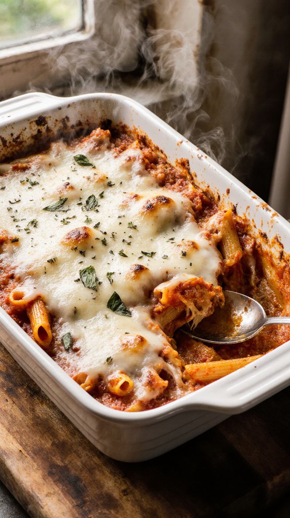 hearty baked ziti comfort