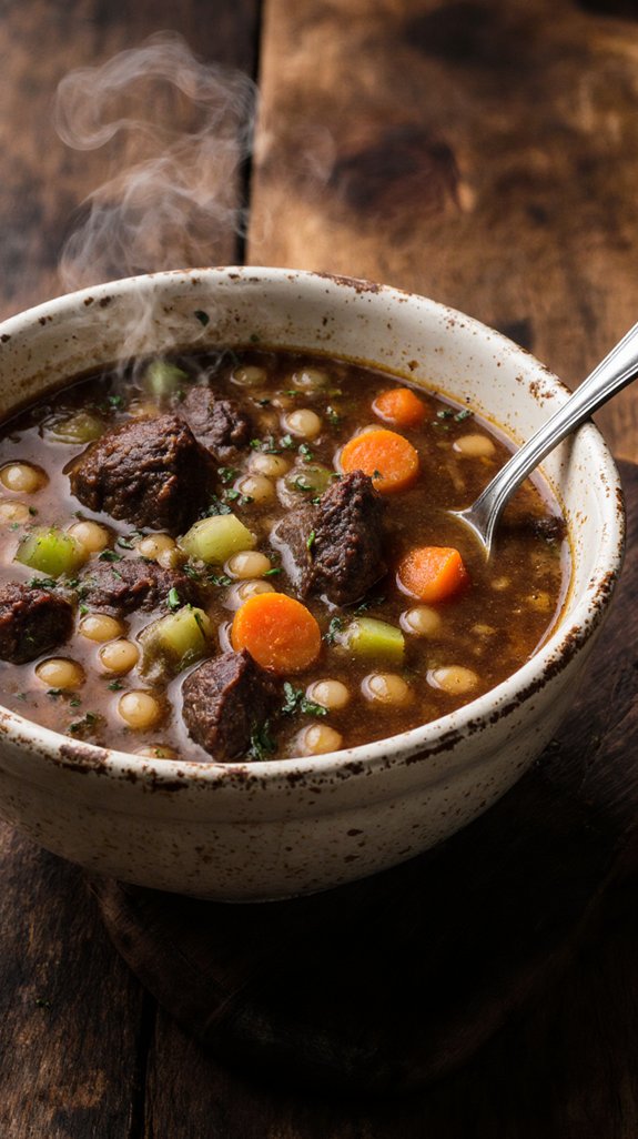 hearty beef barley soup