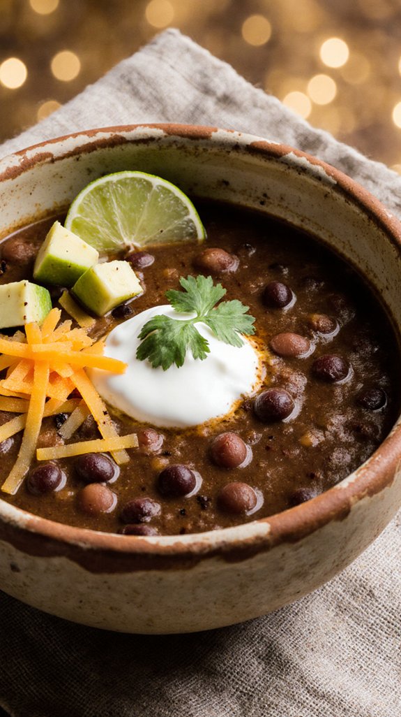 hearty black bean soup recipe
