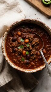 hearty chili for cold days