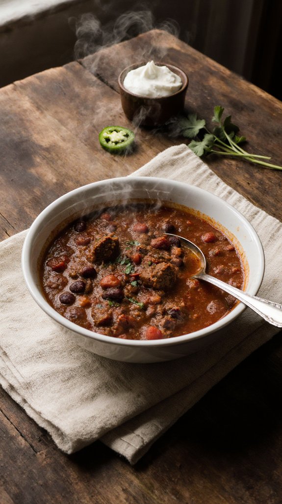 hearty chili for winter