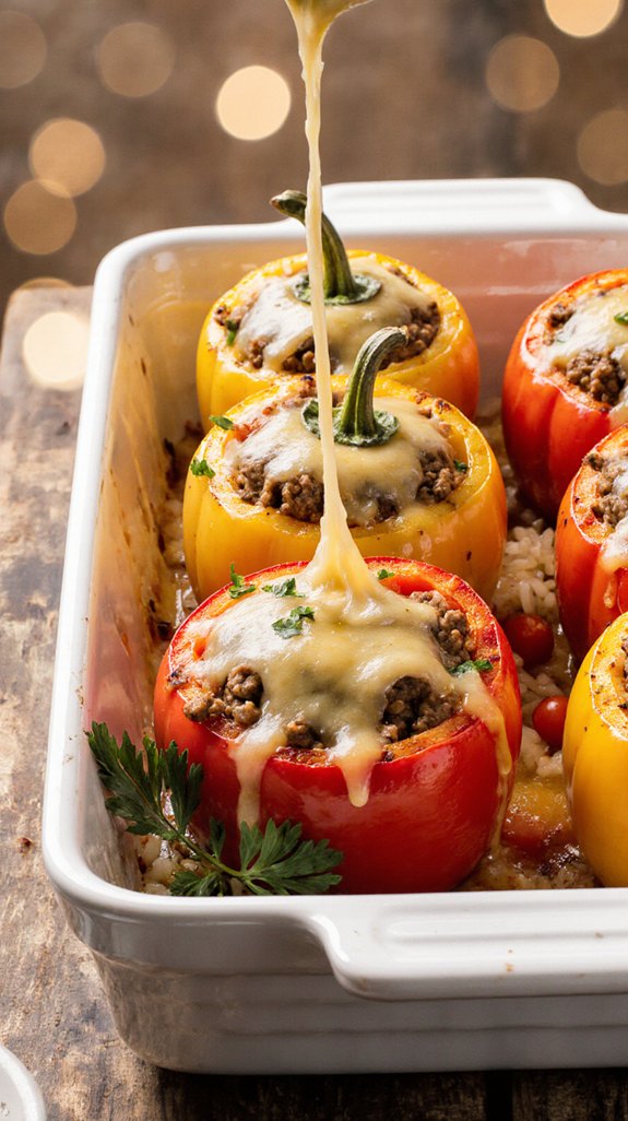 hearty customizable stuffed peppers