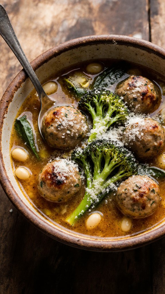 hearty turkey meatball stoup
