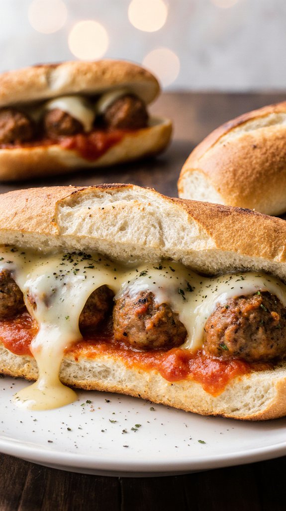 hearty turkey meatball subs