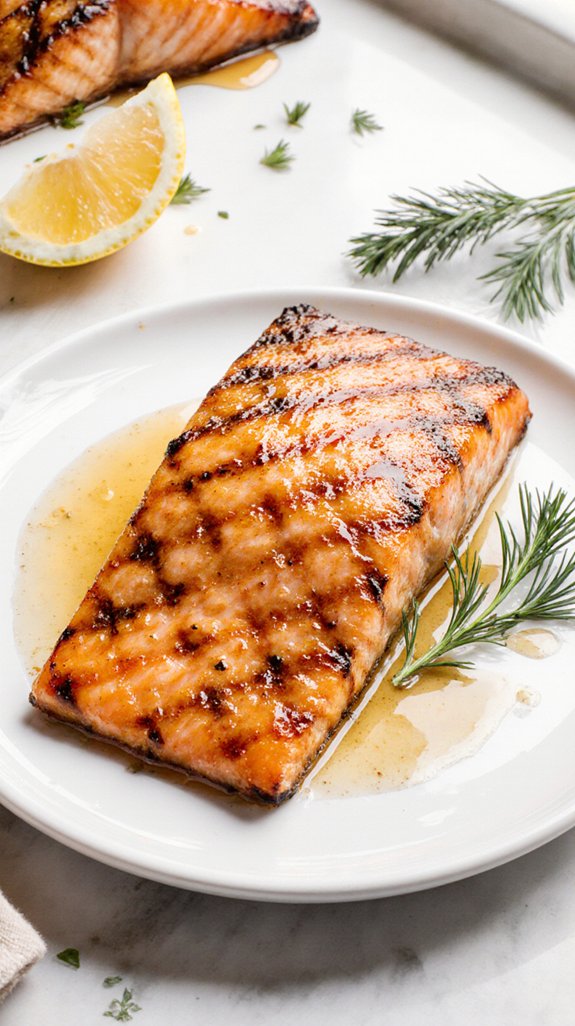 honey glazed grilled salmon delight