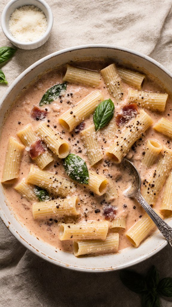 indulgent creamy vodka pasta