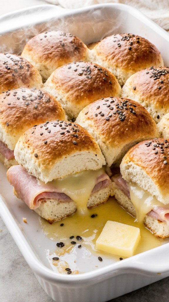 irresistible ham and cheese sliders