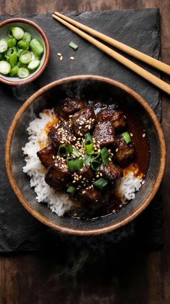 korean beef with bold flavors