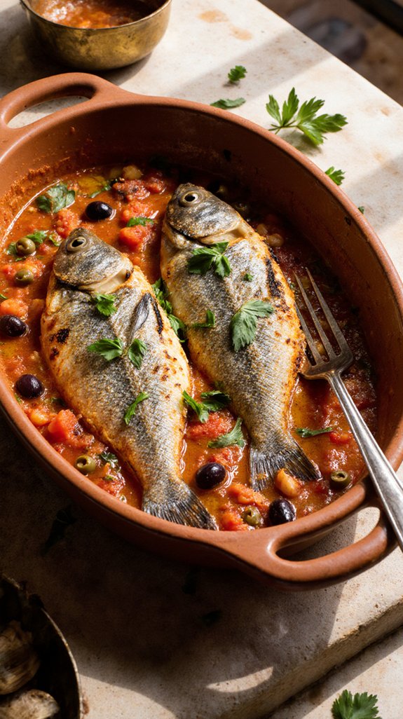 layered flavors with branzino
