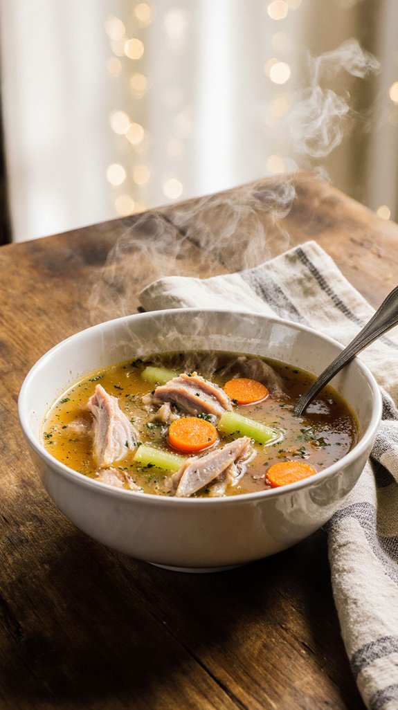 leftover turkey soup recipe