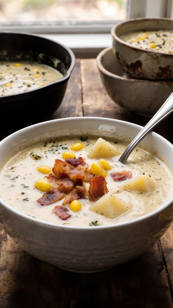 lighter sides complement chowder