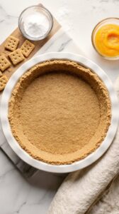 mango dessert with crust