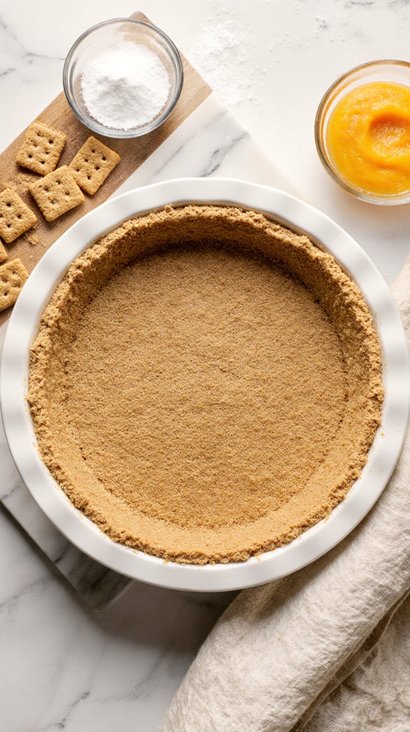 mango dessert with crust