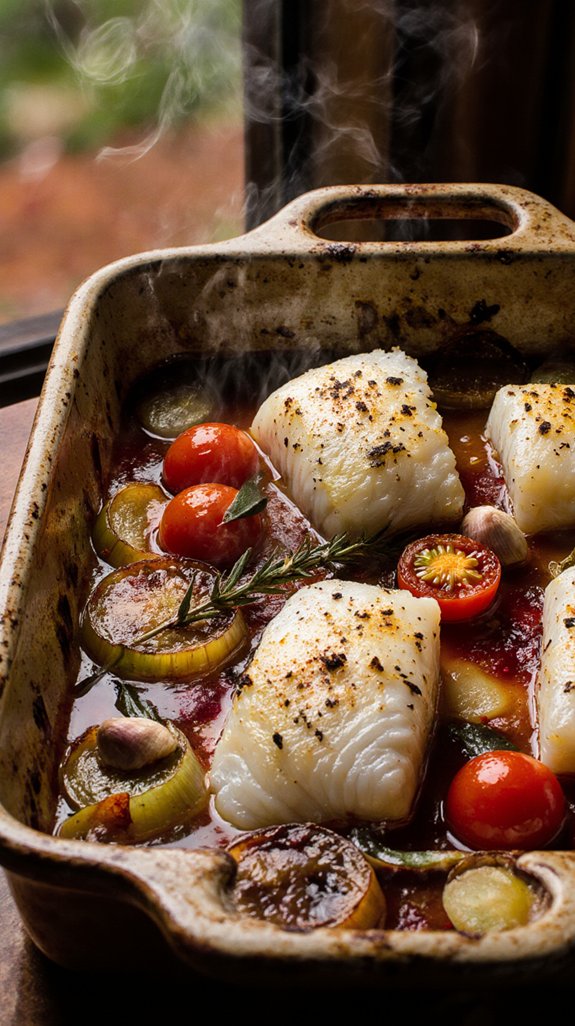 mediterranean halibut gratin recipe