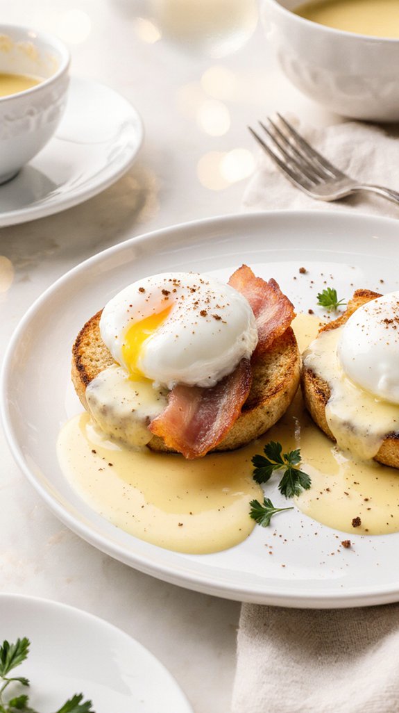 perfectly poached eggs assembly