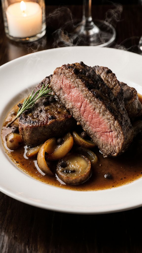 perfectly roasted filet mignon