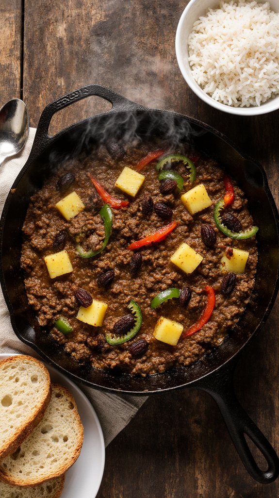 pineapple infused savory dish