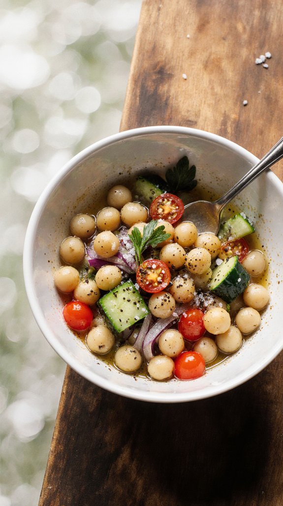 quick nutritious chickpea salad