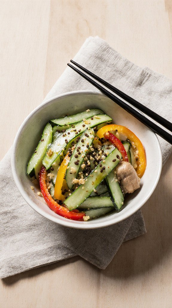 refreshing summer cucumber salad