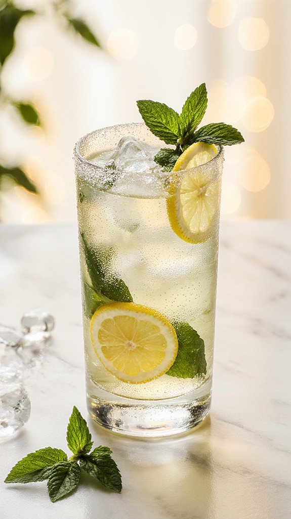 refreshing vodka mint lemonade